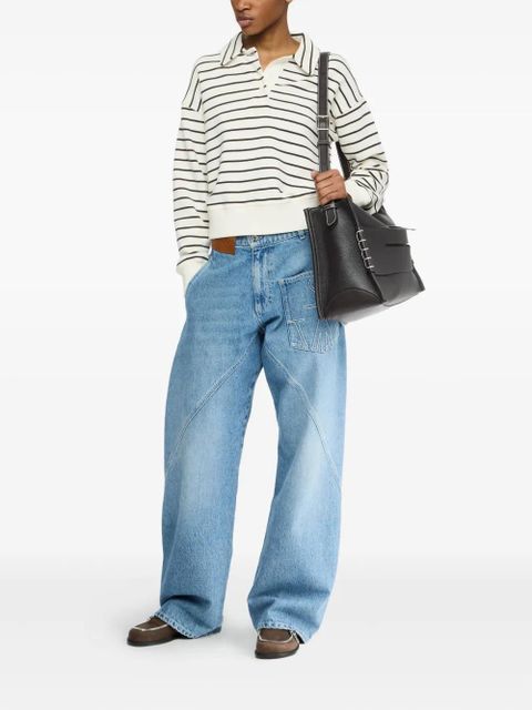 JW Anderson striped polo shirt - White