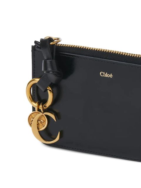 Chloé Alphabet charm zip wallet - Black