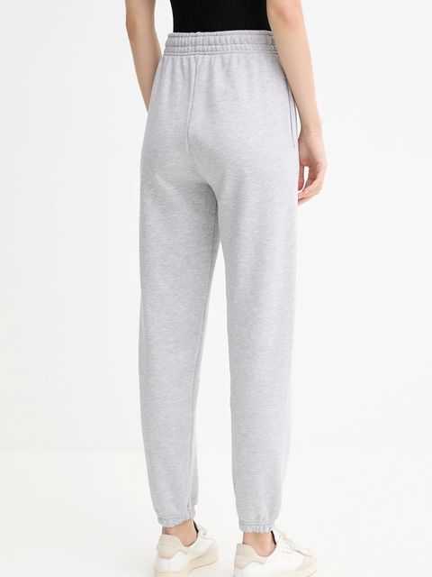 La Mania spodnie dresowe DUO kolor szary gładkie DUO