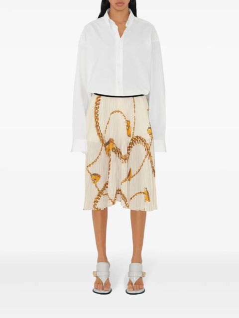Burberry shield hardware jersey skirt - White - zdjęcie produktu nr 2