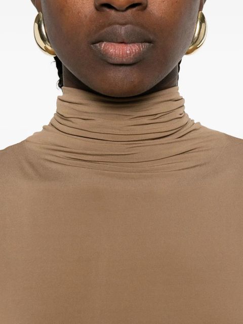 Magda Butrym high-neck draped maxi dress - Neutrals