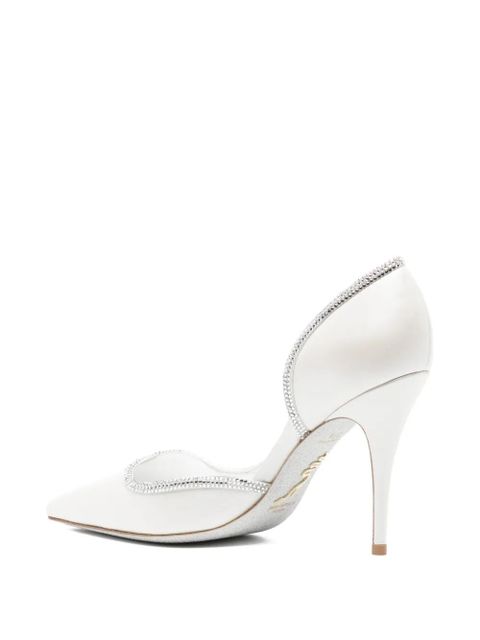 René Caovilla 105 mm Onda pumps - White