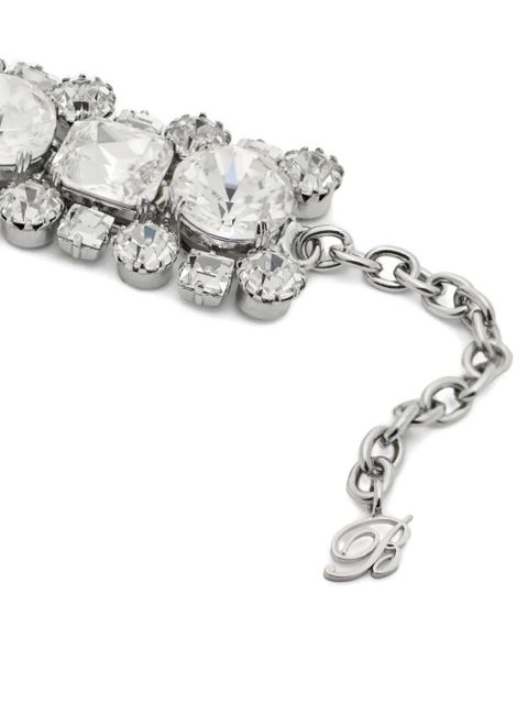 Blumarine rhinestone choker - Silver