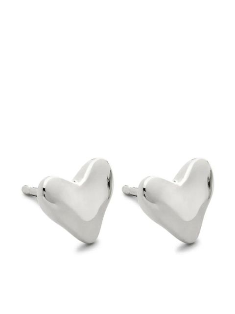 Monica Vinader Heart silver stud earrings - zdjęcie produktu nr 1