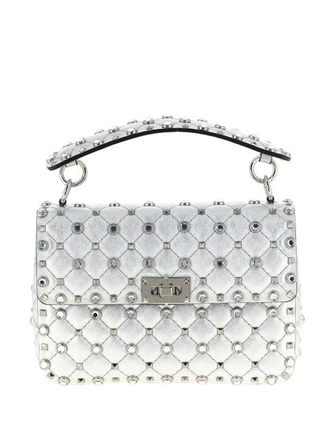Valentino Garavani Rockstud Spike shoulder bag - Silver - zdjęcie produktu nr 1