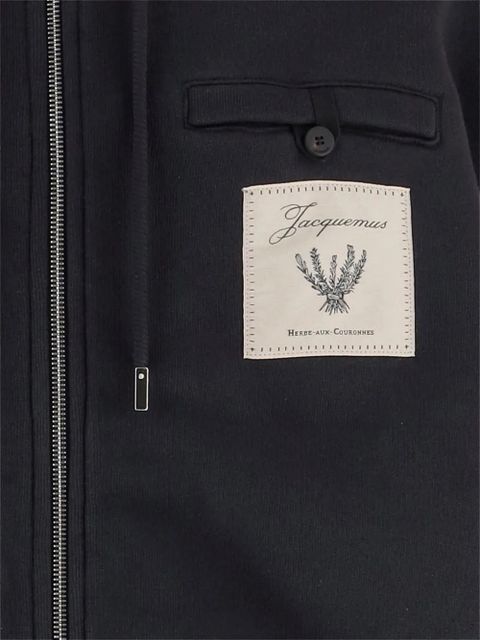 Jacquemus zip pocket hoodie - Black - zdjęcie produktu nr 2