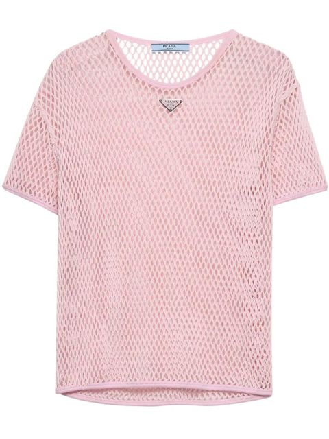 Prada mesh T-shirt - Pink - zdjęcie produktu nr 1