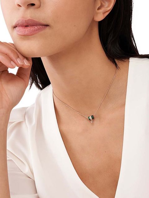 Emporio Armani naszyjnik ze srebra pokrytego złotem