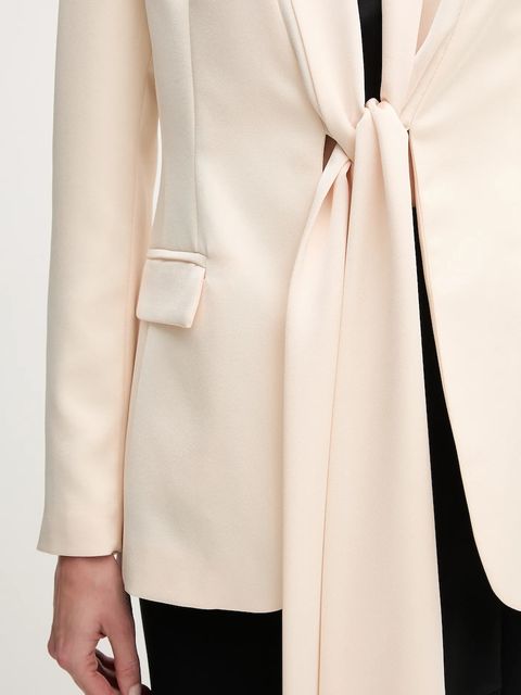 Sandro Ferrone marynarka kolor beżowy jednorzędowa gładka S23XBEBORIELLO