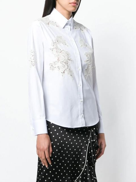 Dolce & Gabbana lace inserts shirt - White