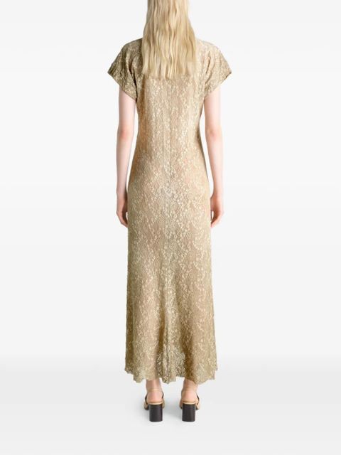 LEMAIRE lace foulard dress - Neutrals