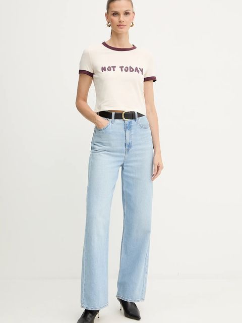 MAX&Co. t-shirt damski kolor beżowy 2528946012200 - zdjęcie produktu nr 2