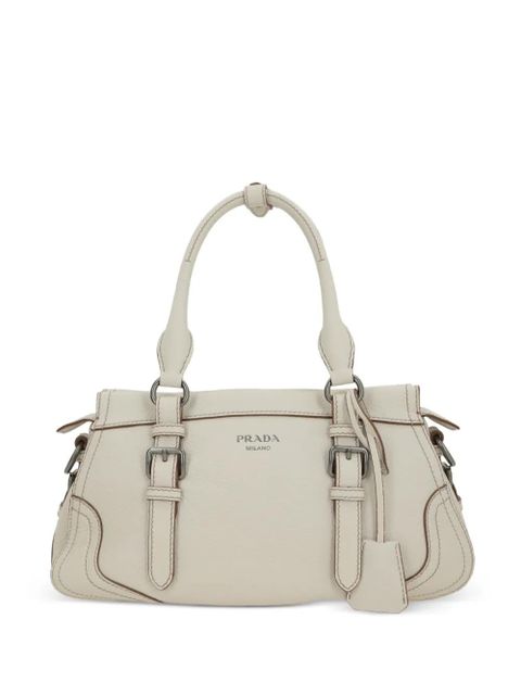 Prada buckle deer leather tote bag - Neutrals - zdjęcie produktu nr 1