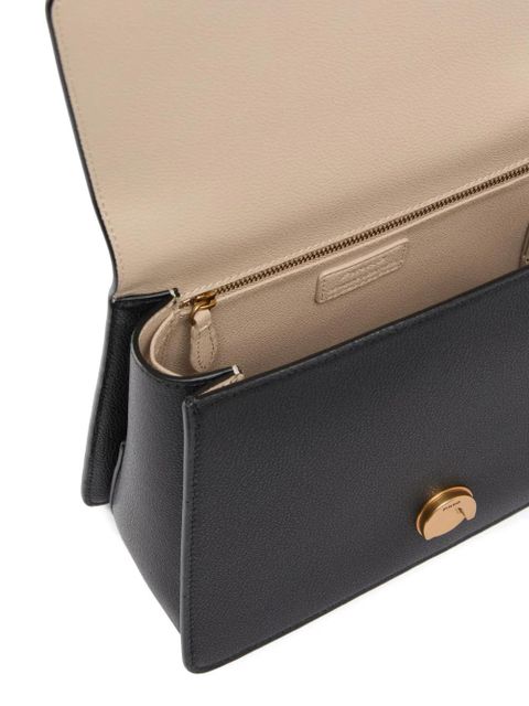 PINKO medium Love Birds calfskin tote bag - Black