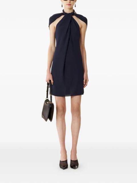 Lanvin twisted halterneck mini dress - Blue - zdjęcie produktu nr 2