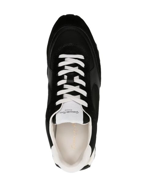 Gianvito Rossi Gravel suede-trim sneakers - Black