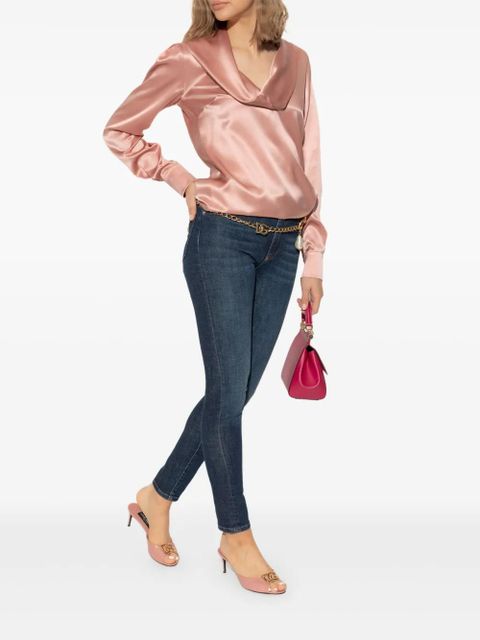 Dolce & Gabbana logo-plaque skinny jeans - Blue - zdjęcie produktu nr 2