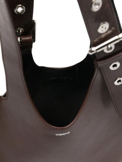 Coperni leather tote bag - Brown