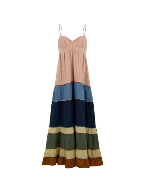 FARM Rio tiered maxi dress - Neutrals - zdjęcie produktu nr 1