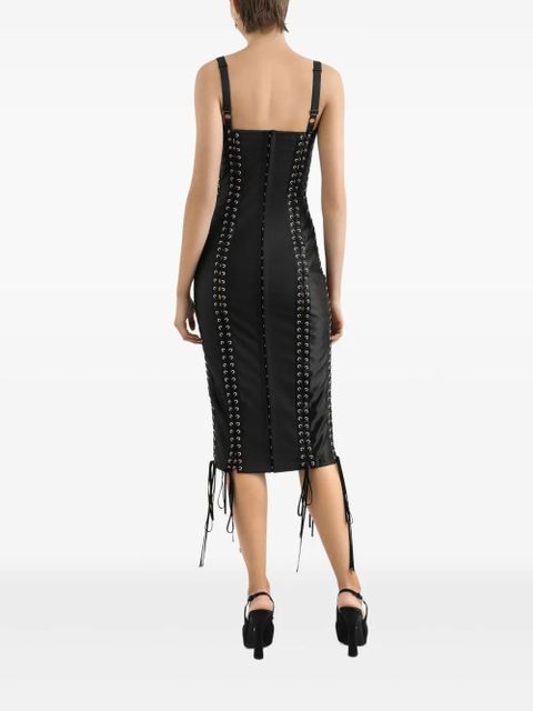 Dolce & Gabbana panelled midi dress - Black