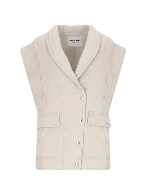 ISABEL MARANT Naelle quilted gilet - Neutrals - zdjęcie produktu nr 1