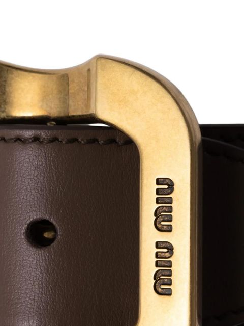 Miu Miu leather bracelet - Brown
