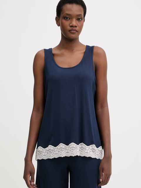 United Colors of Benetton top piżamowy damski z wiskozy - zdjęcie produktu nr 2