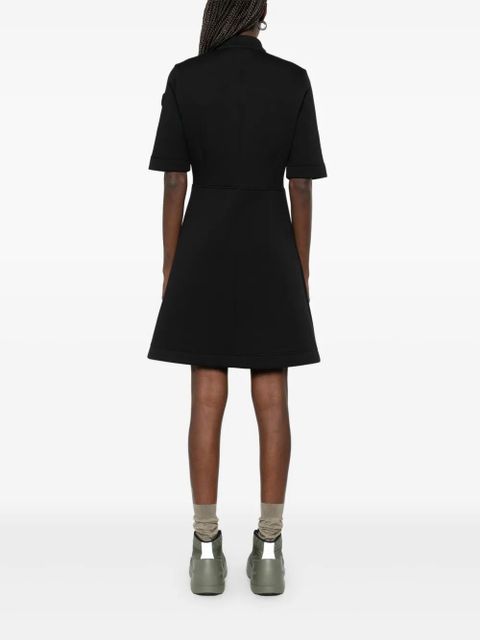 Moncler Year of the Snake-patch neoprene mini dress - Black