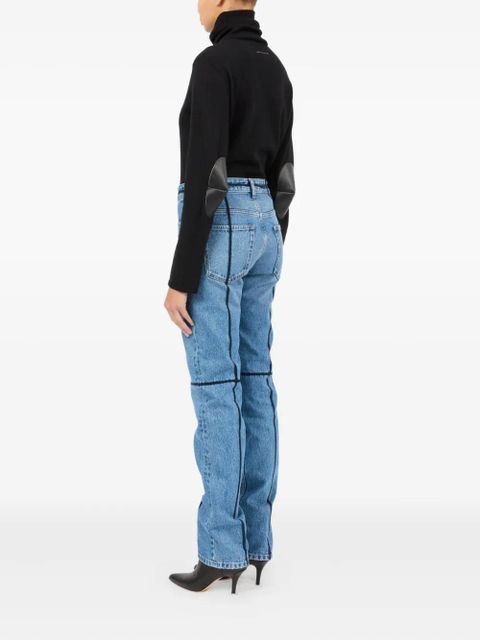 MM6 Maison Margiela contrast-stitch jeans - Blue
