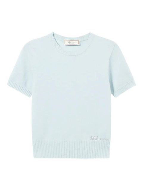 Blumarine short-sleeve sweater - Blue - zdjęcie produktu nr 1