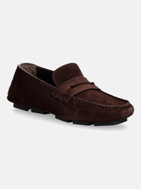Calvin Klein mokasyny zamszowe SQUARE DRIVER SUEDE - zdjęcie produktu nr 2