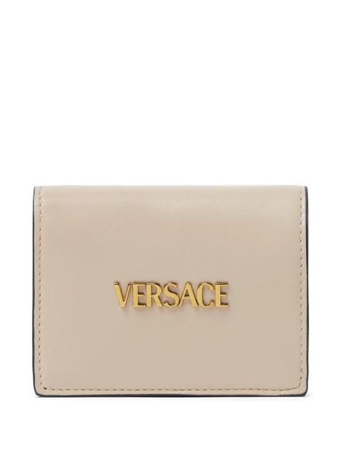 Versace logo leather wallet - Neutrals - zdjęcie produktu nr 1