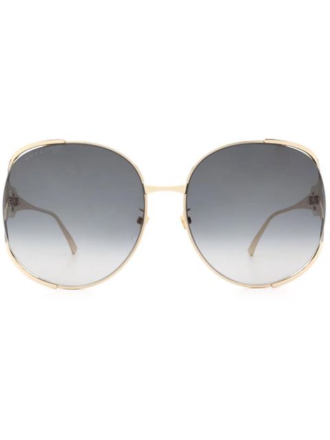 Gucci Eyewear round-frame sunglasses - Gold - zdjęcie produktu nr 1