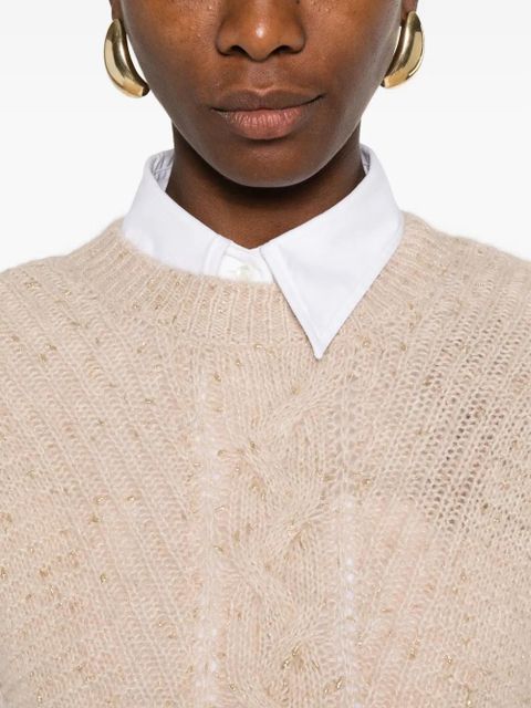 Max Mara cable-knit sleeveless vest - Neutrals