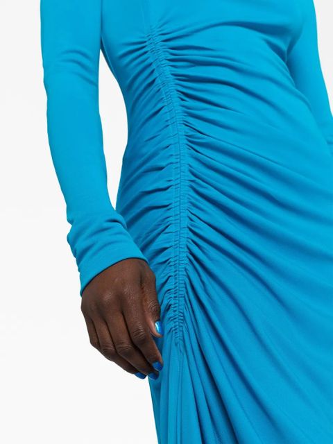 Givenchy long-sleeve draped maxi dress - Blue - zdjęcie produktu nr 2