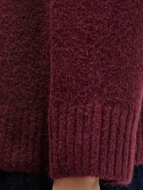 Abercrombie & Fitch sweter damski kolor bordowy KI150-5445-670