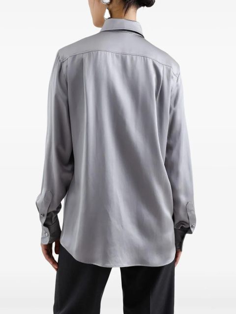 Dolce & Gabbana silk crepe-de-chine shirt - Grey