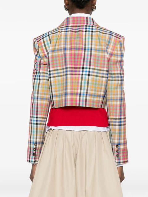 Vivienne Westwood double-breasted check jacket - Neutrals