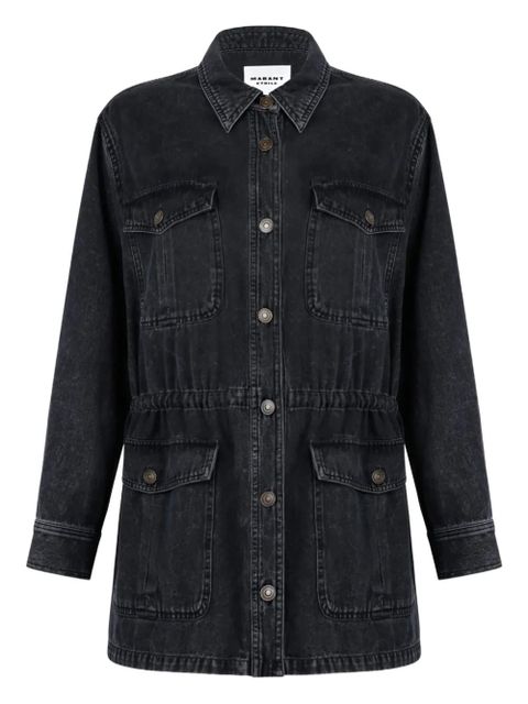 ISABEL MARANT button-fastening cotton denim jacket - Black - zdjęcie produktu nr 1