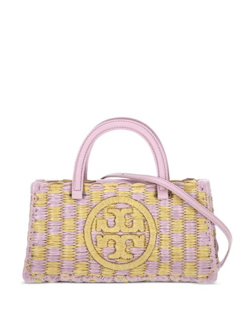 Tory Burch small Ella logo-appliqué tote bag - Purple - zdjęcie produktu nr 1