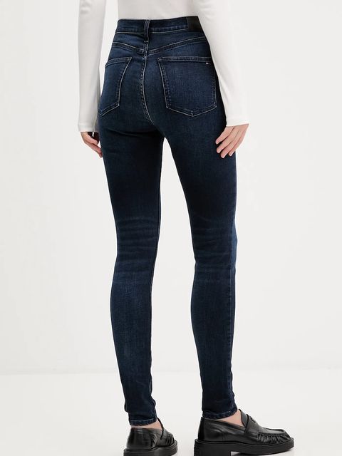 Tommy Jeans jeansy damskie kolor granatowy DW0DW21823 - zdjęcie produktu nr 2