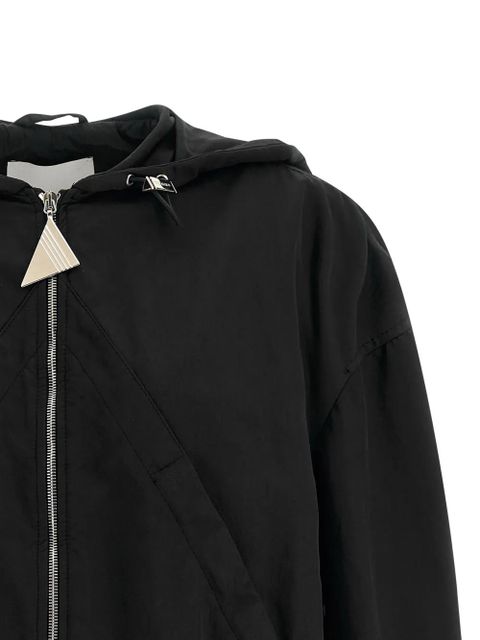 The Attico hooded zip bomber jacket - Black - zdjęcie produktu nr 2