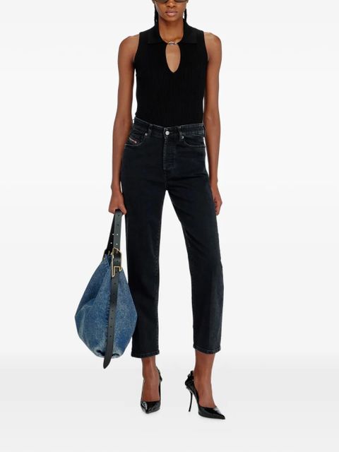 Diesel D-Line denim shoulder bag - Blue - zdjęcie produktu nr 2