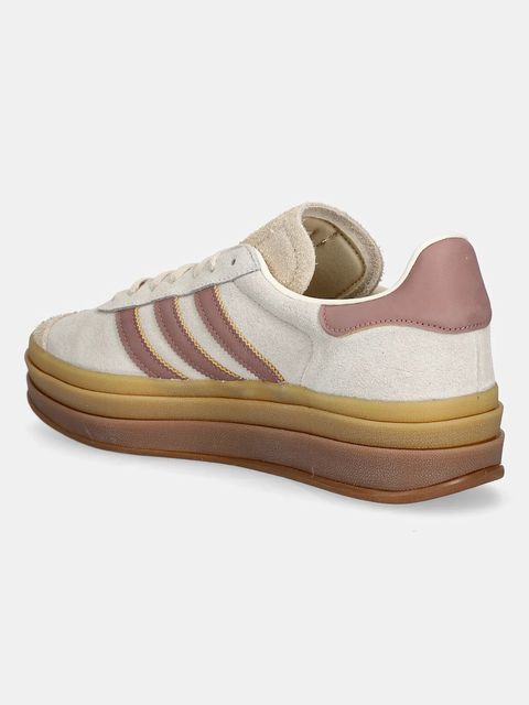 adidas Originals sneakersy zamszowe Gazelle Bold damskie kolor beżowy JS3893