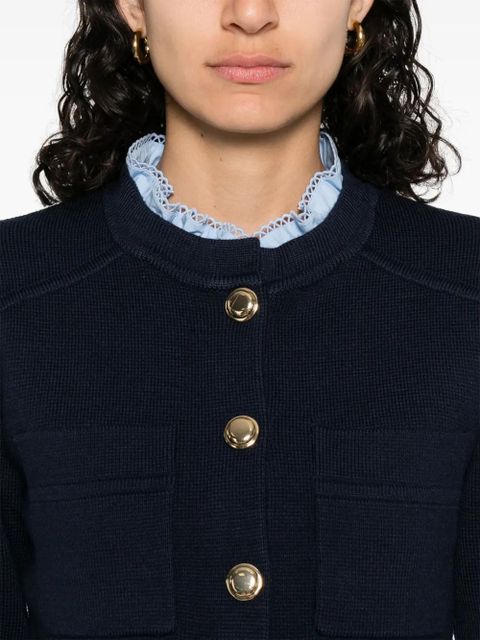 SANDRO knitted cardigan - Blue