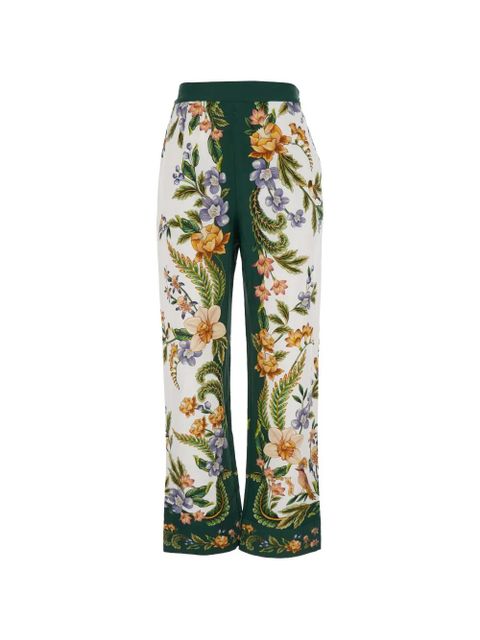 FARM Rio floral-print trousers - White - zdjęcie produktu nr 1