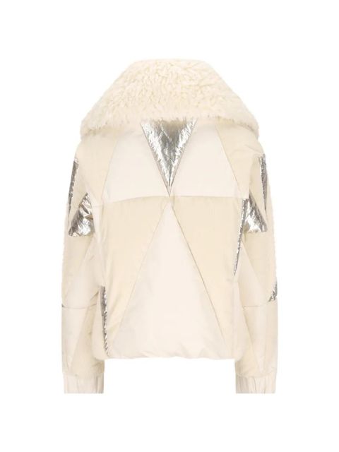 Moncler Grenoble Pamiers patchwork insulated ski jacket - Neutrals - zdjęcie produktu nr 2