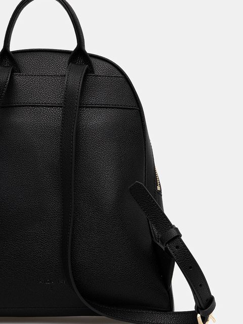 Patrizia Pepe plecak skórzany damski kolor czarny mały gładki 8B0325 L001