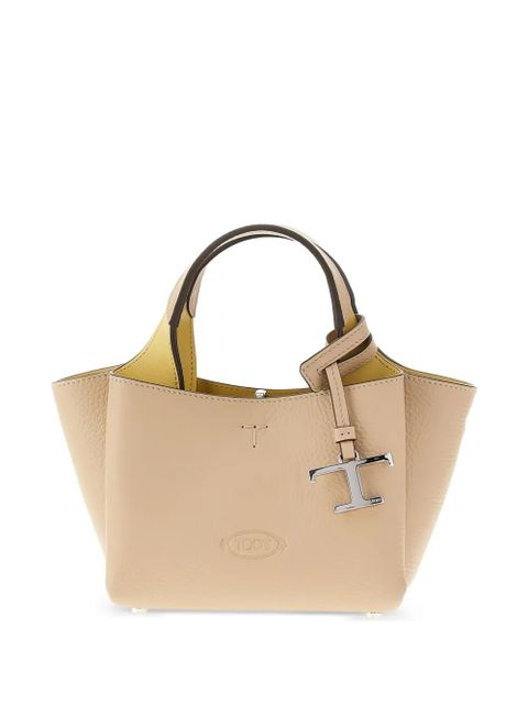 Tod's mini leather tote bag - Neutrals - zdjęcie produktu nr 1