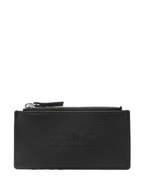 MM6 Maison Margiela numbers-motif card holder - Black - zdjęcie produktu nr 1
